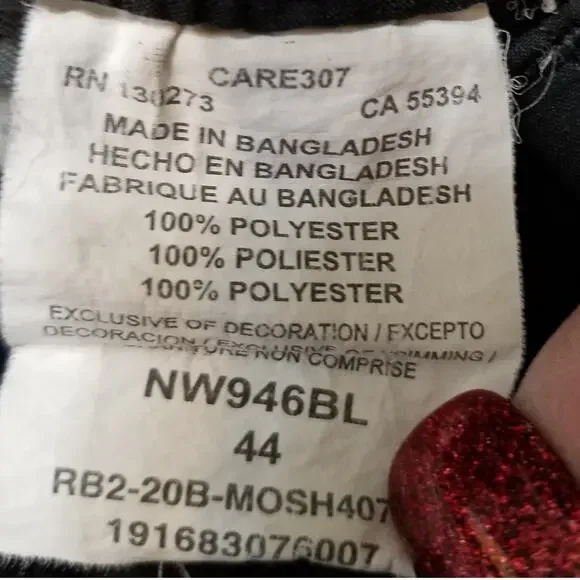 Mens Sz 44 WRANGLER Outdoor Performance Zip Cargo Shorts Elastic Waistband Black - Picture 7 of 8